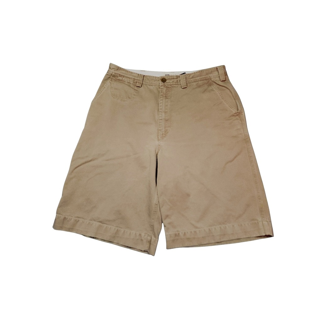 Gap Khakis Shorts 32 x10 Men Beige 22" Chino Cotton Tan Preppy Dadcore Cabincore